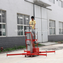 single electric aluminium lift